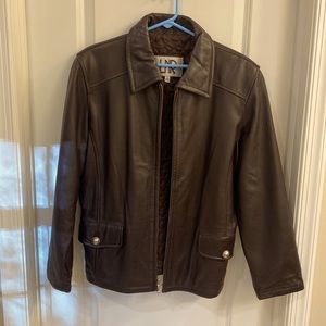 LNR women’s leather coat size medium